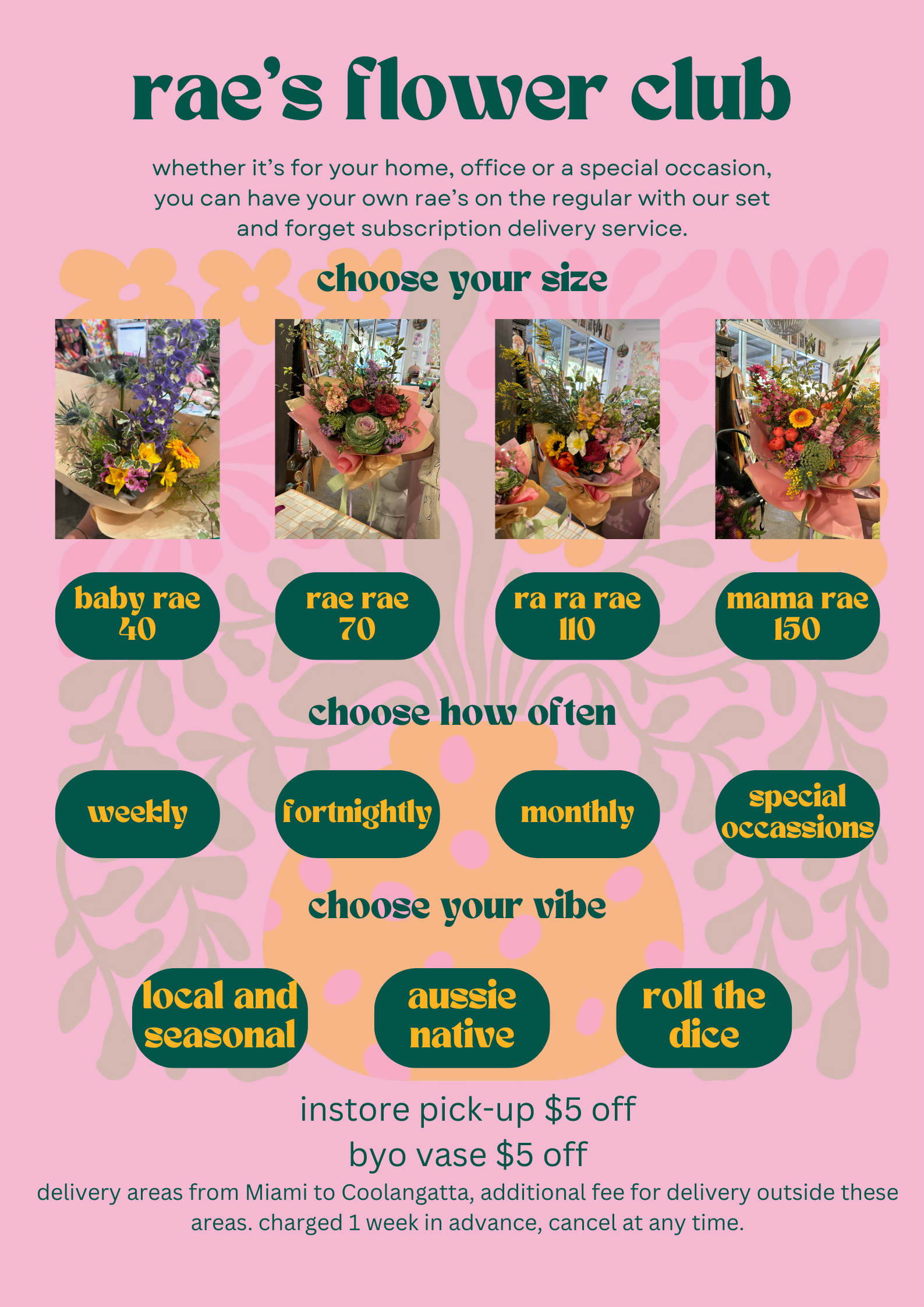 Flower Rae Rae’s Flower Club subscriptions include